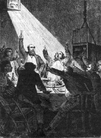 El fest&iacute;n en el Columbiad